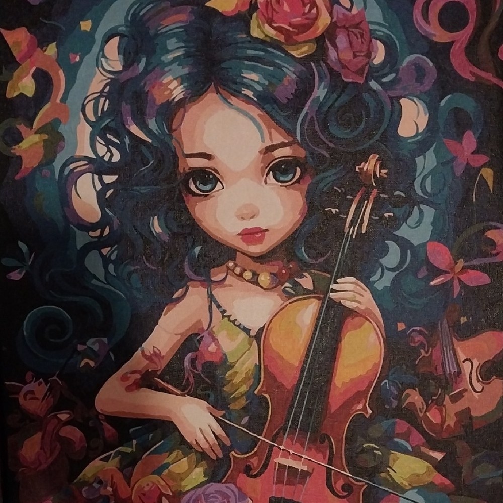 Colorful Violinist Art Print - Picture 4 of 4
